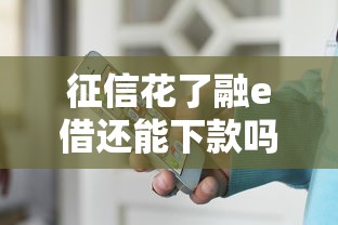 征信花了融e借还能下款吗