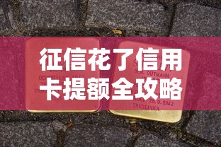 征信花了信用卡提额全攻略