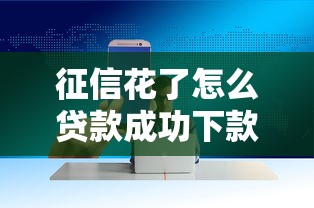 征信花了怎么贷款成功下款