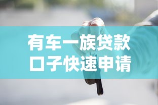 有车一族贷款口子快速申请指南