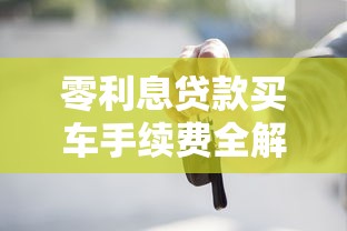 零利息贷款买车手续费全解析