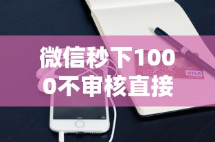 微信秒下1000不审核直接放款小额借钱