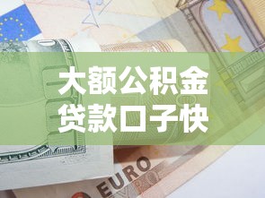 大额公积金贷款口子快速申请攻略