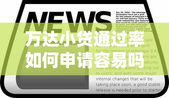 万达小贷通过率如何申请容易吗