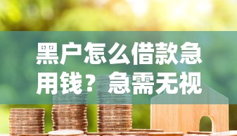 黑户怎么借款急用钱？急需无视征信秒下款的借钱渠道