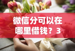 微信分可以在哪里借钱？3个正规渠道快速到账攻略