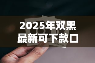2025年双黑最新可下款口子