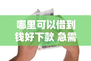 哪里可以借到钱好下款 急需小额贷款快速到账