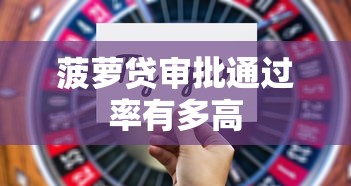 菠萝贷审批通过率有多高