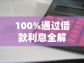 100%通过借款利息全解析