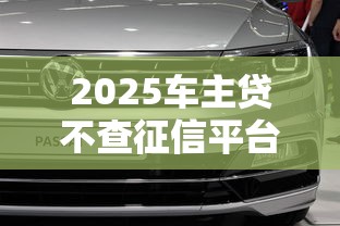 2025车主贷不查征信平台精选