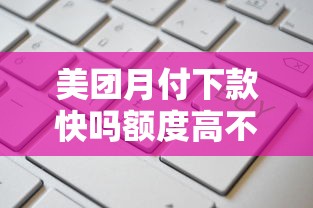 美团月付下款快吗额度高不高