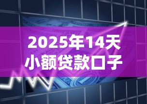 2025年14天小额贷款口子大全