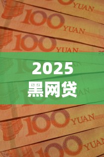2025黑网贷100%下款口子合集
