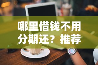 哪里借钱不用分期还？推荐无需分期的借款渠道