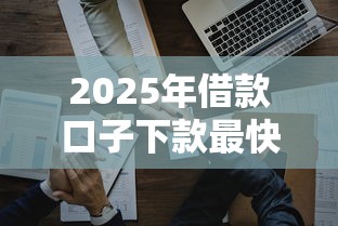 2025年借款口子下款最快排行