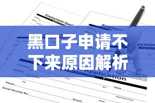 黑口子申请不下来原因解析