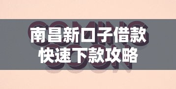 南昌新口子借款快速下款攻略