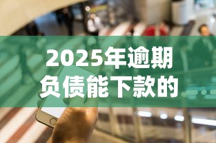 2025年逾期负债能下款的5个平台