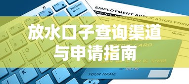 放水口子查询渠道与申请指南
