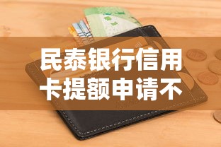 民泰银行信用卡提额申请不通过怎么办 如何快速提升额度通过审核