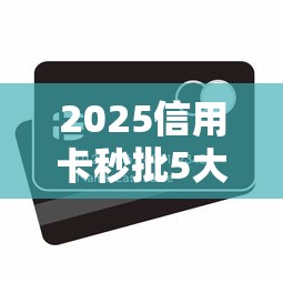 2025信用卡秒批5大易下款口子