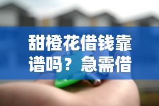 甜橙花借钱靠谱吗？急需借款如何安全快速通过审核