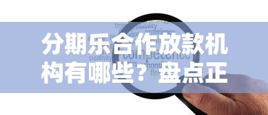 分期乐合作放款机构有哪些？盘点正规可靠的借贷平台