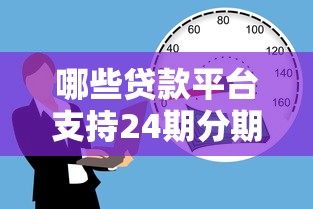 哪些贷款平台支持24期分期