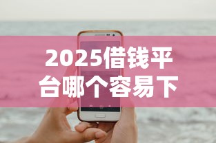 2025借钱平台哪个容易下款
