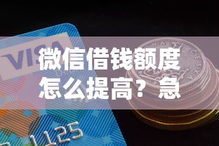 微信借钱额度怎么提高？急需5万周转的正确申请方法