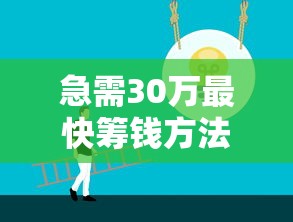 急需30万最快筹钱方法大全