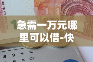 急需一万元哪里可以借-快速借款指南