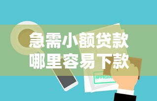 急需小额贷款哪里容易下款？这些金融口子审批快通过率高