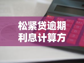 松紧贷逾期利息计算方法详解