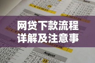 网贷下款流程详解及注意事项