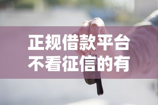 正规借款平台不看征信的有哪些