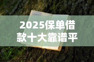 2025保单借款十大靠谱平台推荐