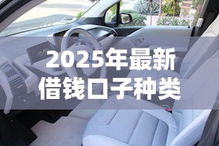 2025年最新借钱口子种类大全