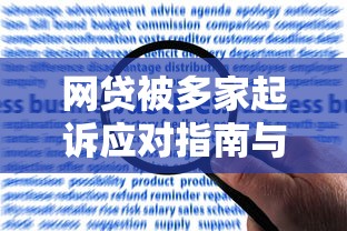 网贷被多家起诉应对指南与解决方案