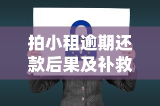 拍小租逾期还款后果及补救指南