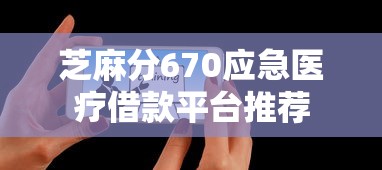 芝麻分670应急医疗借款平台推荐