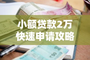 小额贷款2万快速申请攻略指南