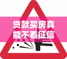 贷款买房真能不看征信吗