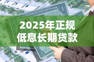 2025年正规低息长期贷款公司推荐