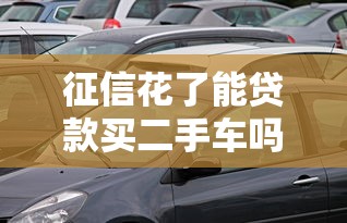 征信花了能贷款买二手车吗