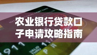 农业银行贷款口子申请攻略指南
