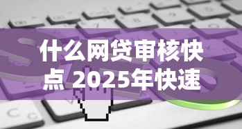 什么网贷审核快点 2025年快速审批低息借贷平台推荐