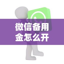 微信备用金怎么开通？微信备用金申请条件及使用技巧全解析