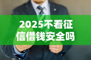 2025不看征信借钱安全吗